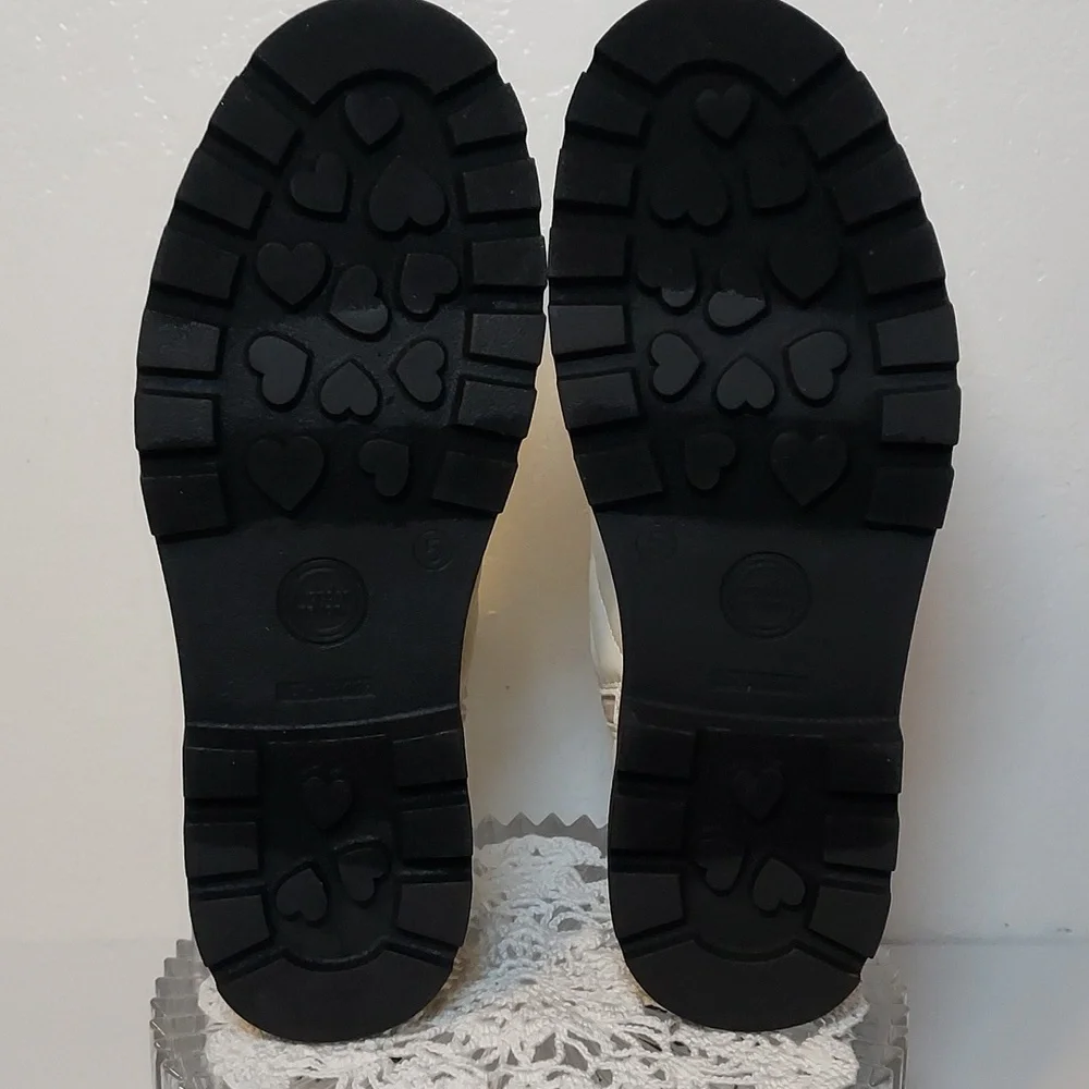 Girls Quilted Combat Boot